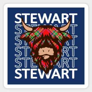 Clan Stewart - Hairy Coo Sticker